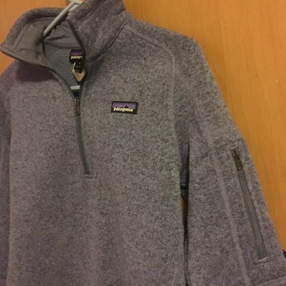 Purple Patagonia Women's Better Sweater 1/4 Zip - Picture 2 of 4
